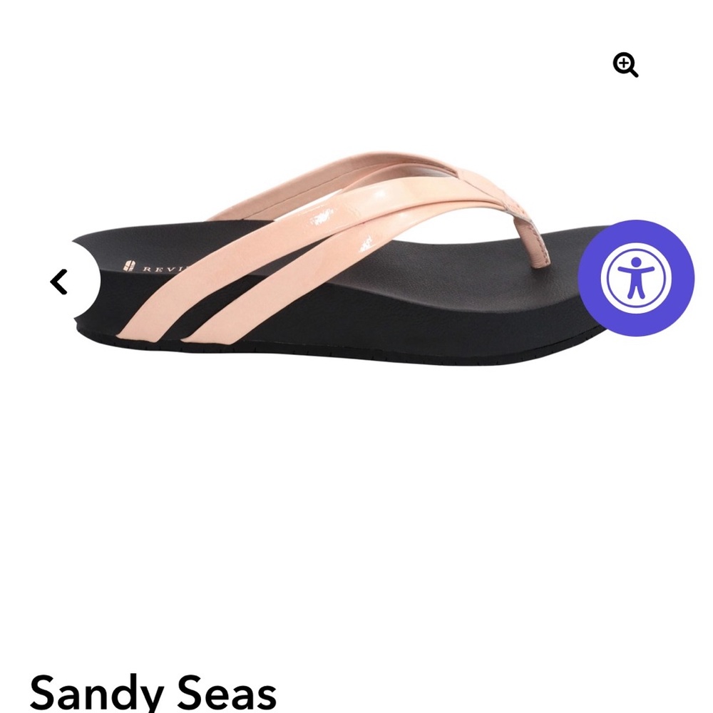 REVITALIGN Women's Sandals - Black and Pink orthopedic